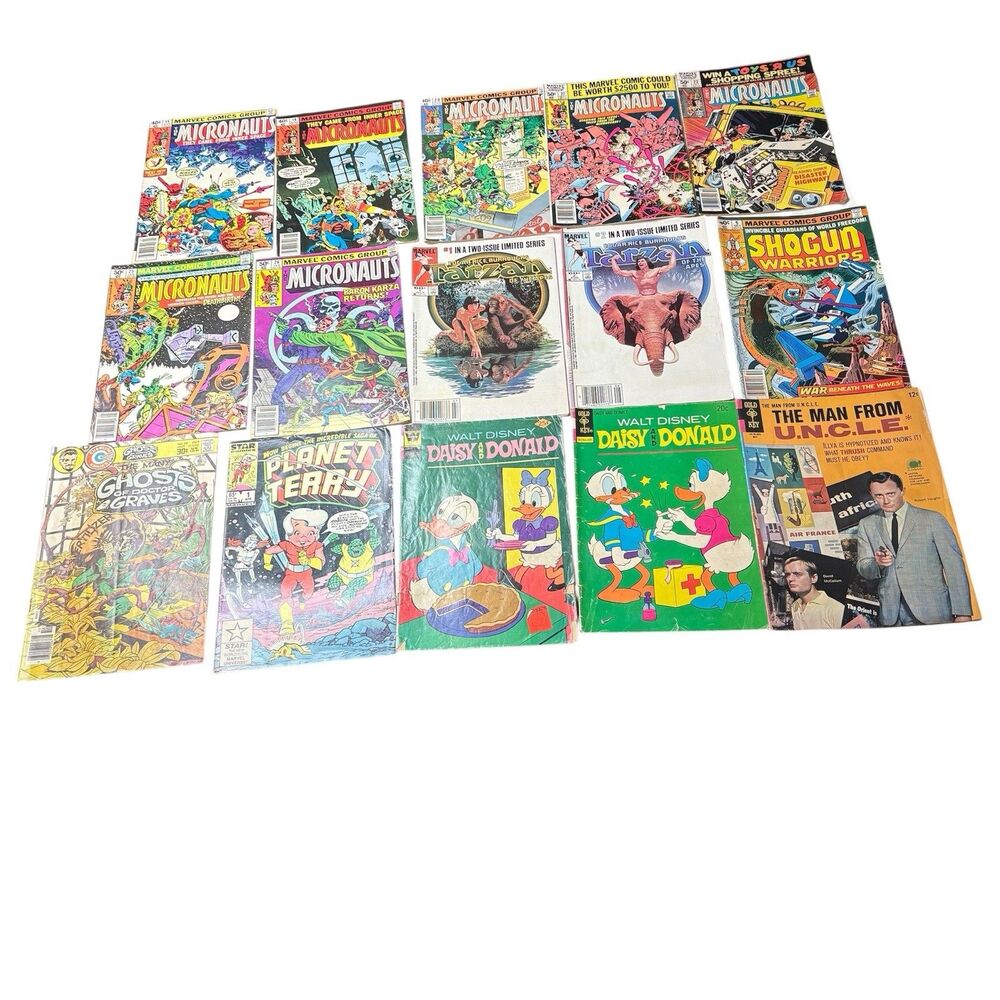 Marvel Gold Key Charlton Star Comic Books The Micronauts Tarzan Disney Bronze - Picture 1 of 8